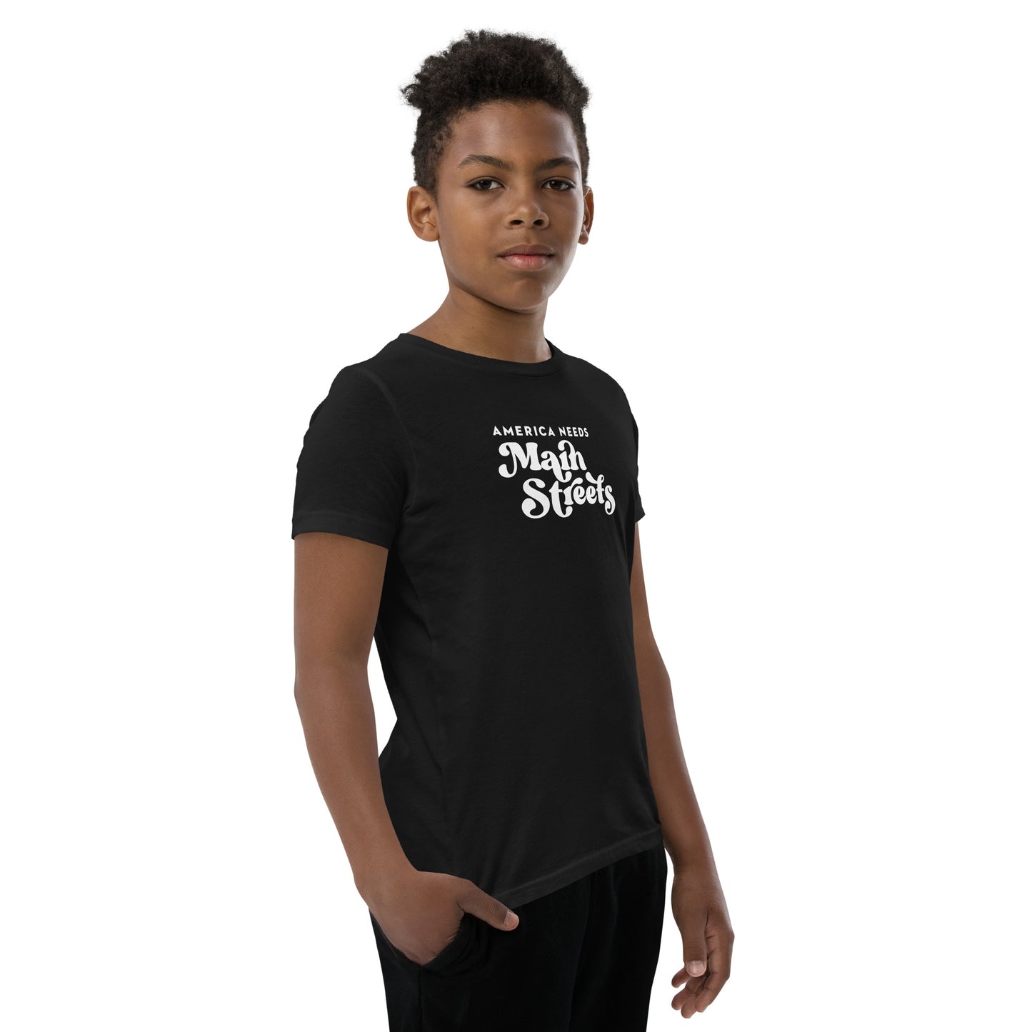 "America Needs Main Streets" Youth Short Sleeve T-Shirt