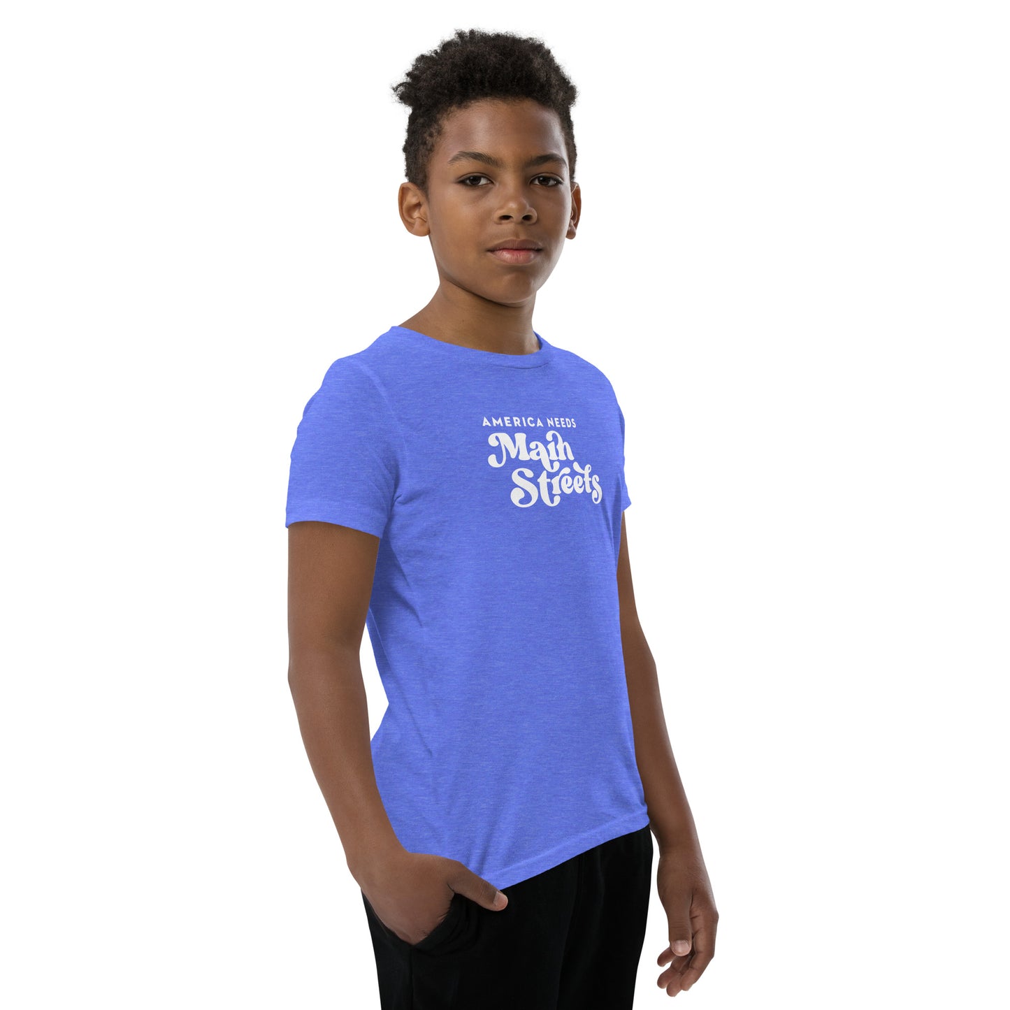 "America Needs Main Streets" Youth Short Sleeve T-Shirt