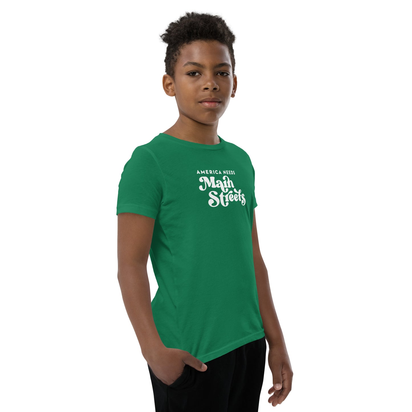 "America Needs Main Streets" Youth Short Sleeve T-Shirt