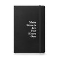 Main Streets Are For Everyone (White) Hardcover Bound Notebook