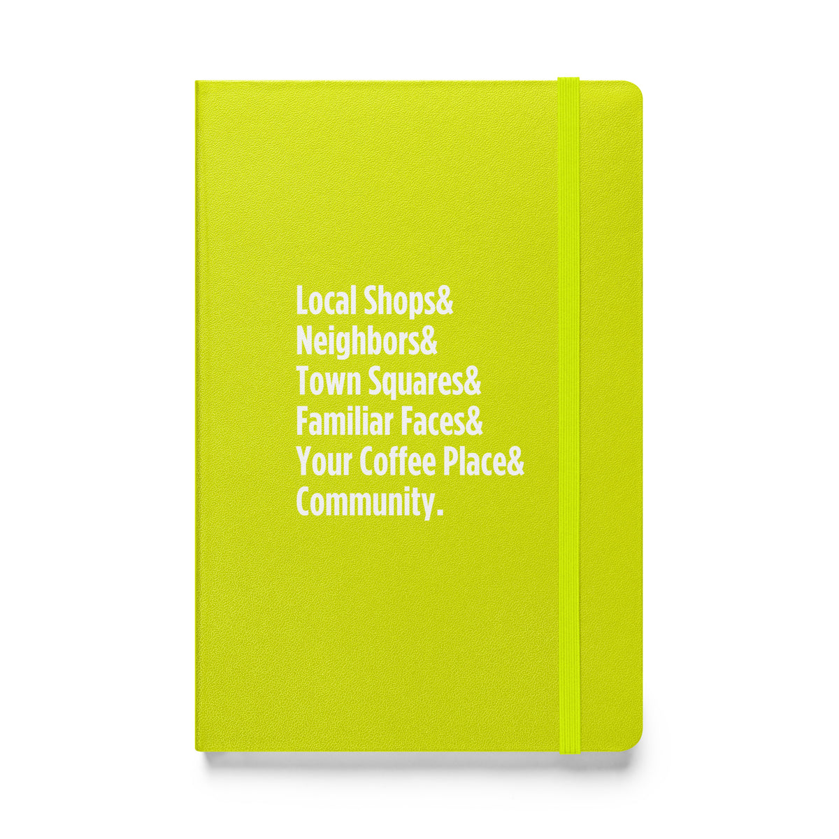"Only on Main Street" (Community) Hardcover Bound Notebook