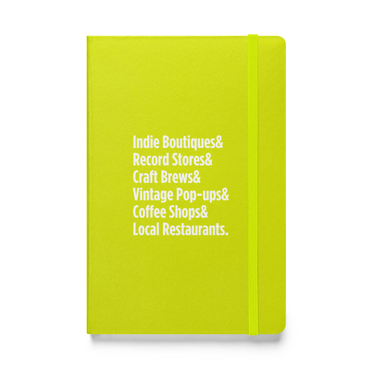 "Only on Main Street" (Local Businesses) Hardcover Bound Notebook