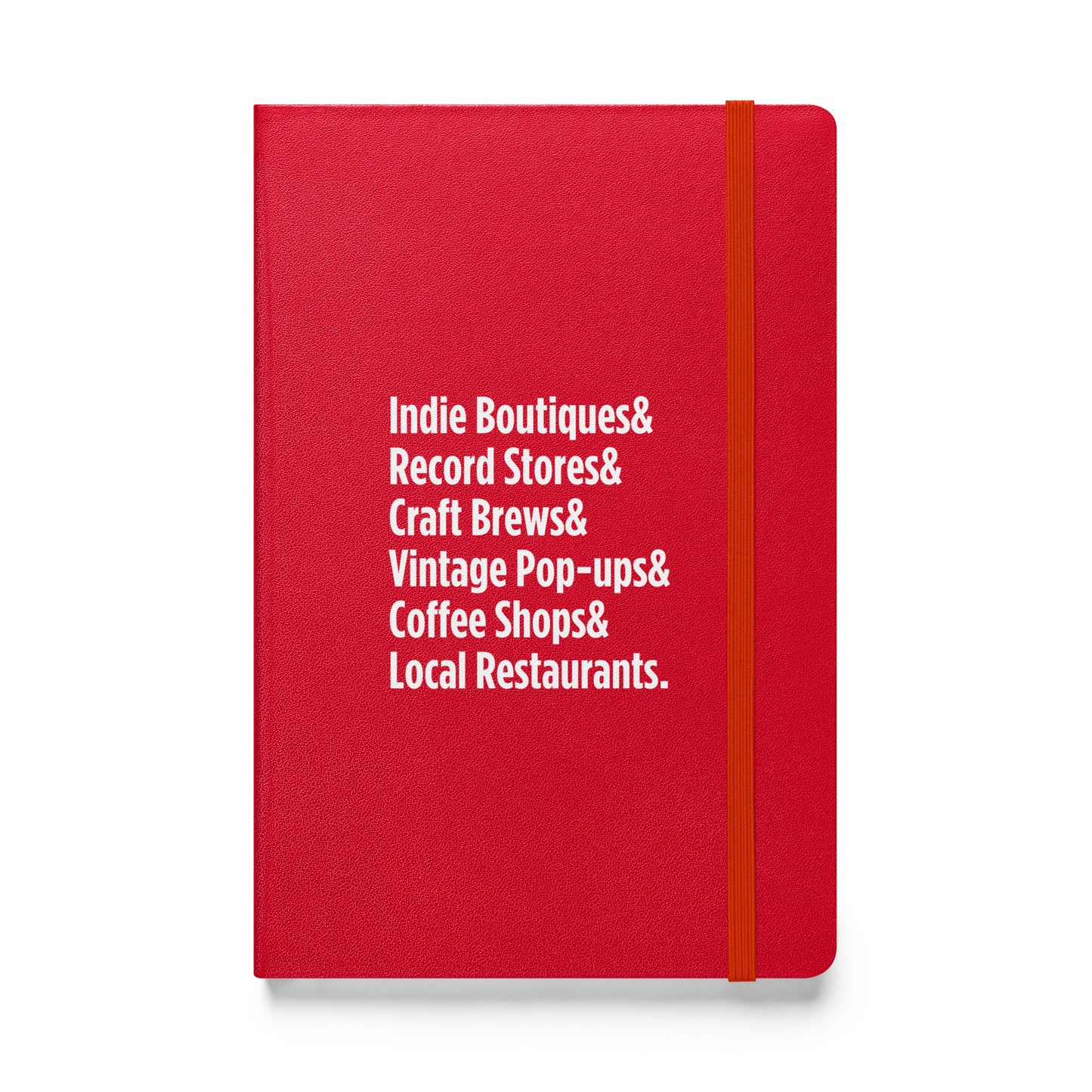 "Only on Main Street" (Local Businesses) Hardcover Bound Notebook