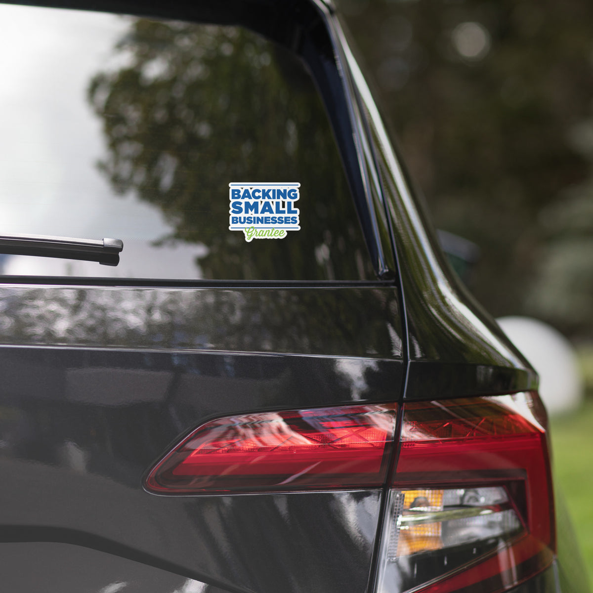 Backing Small Businesses Grantee Bubble-free Stickers