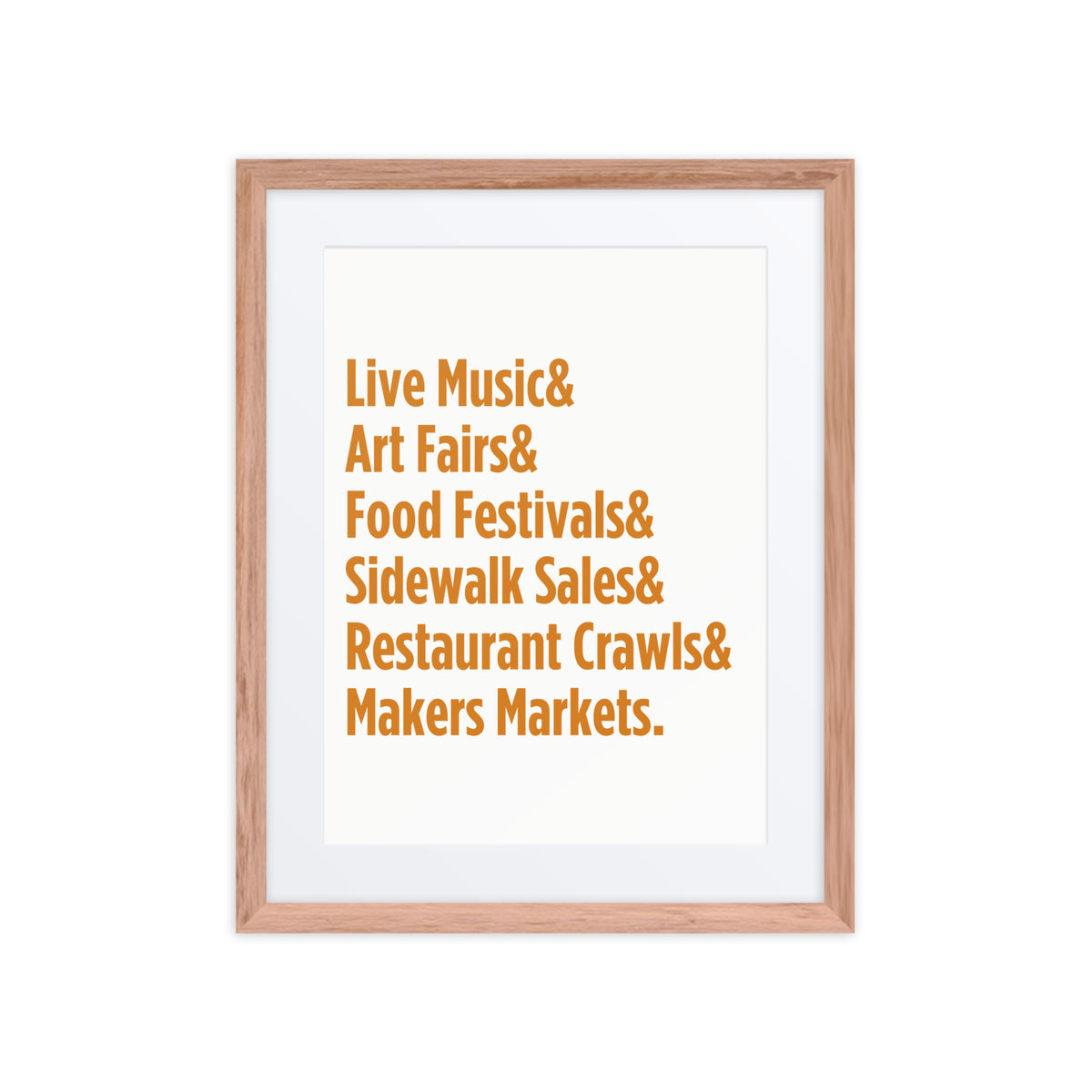 "Only on Main Street" (Events) Framed Poster