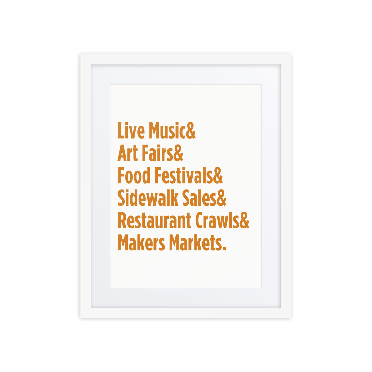 "Only on Main Street" (Events) Framed Poster