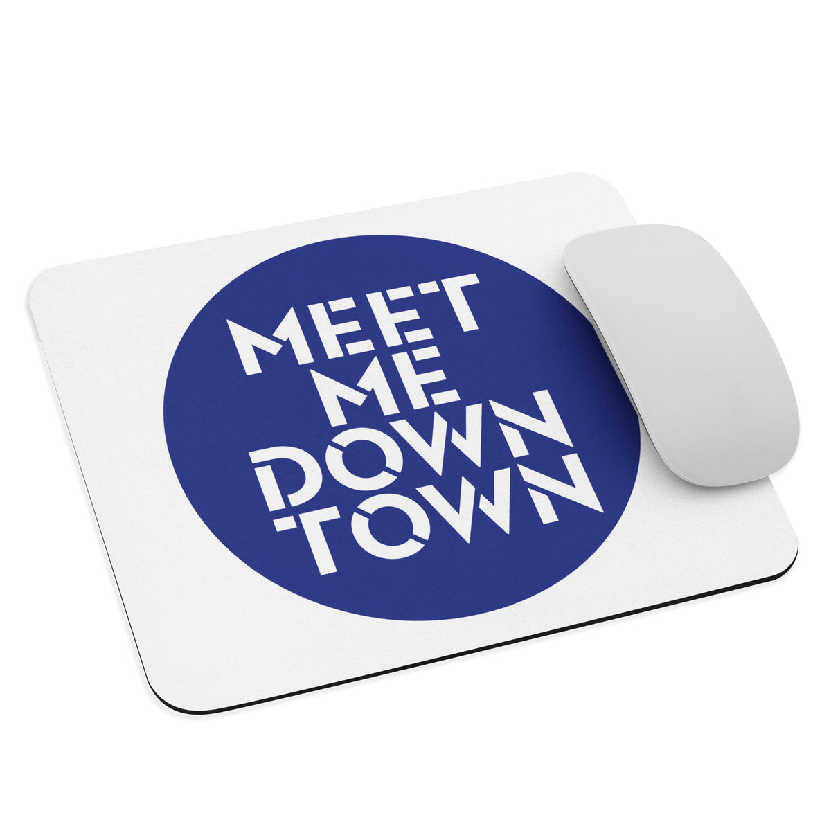 "Meet Me Downtown" (Blue) Mouse Pad
