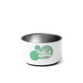 "America Needs Main Streets" (Green Bubbles) Pet Bowl