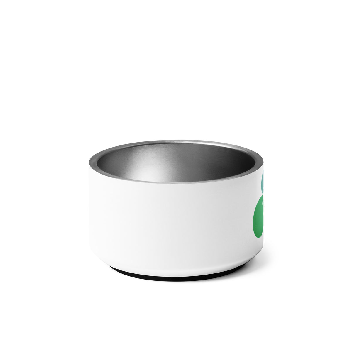 "America Needs Main Streets" (Green Bubbles) Pet Bowl