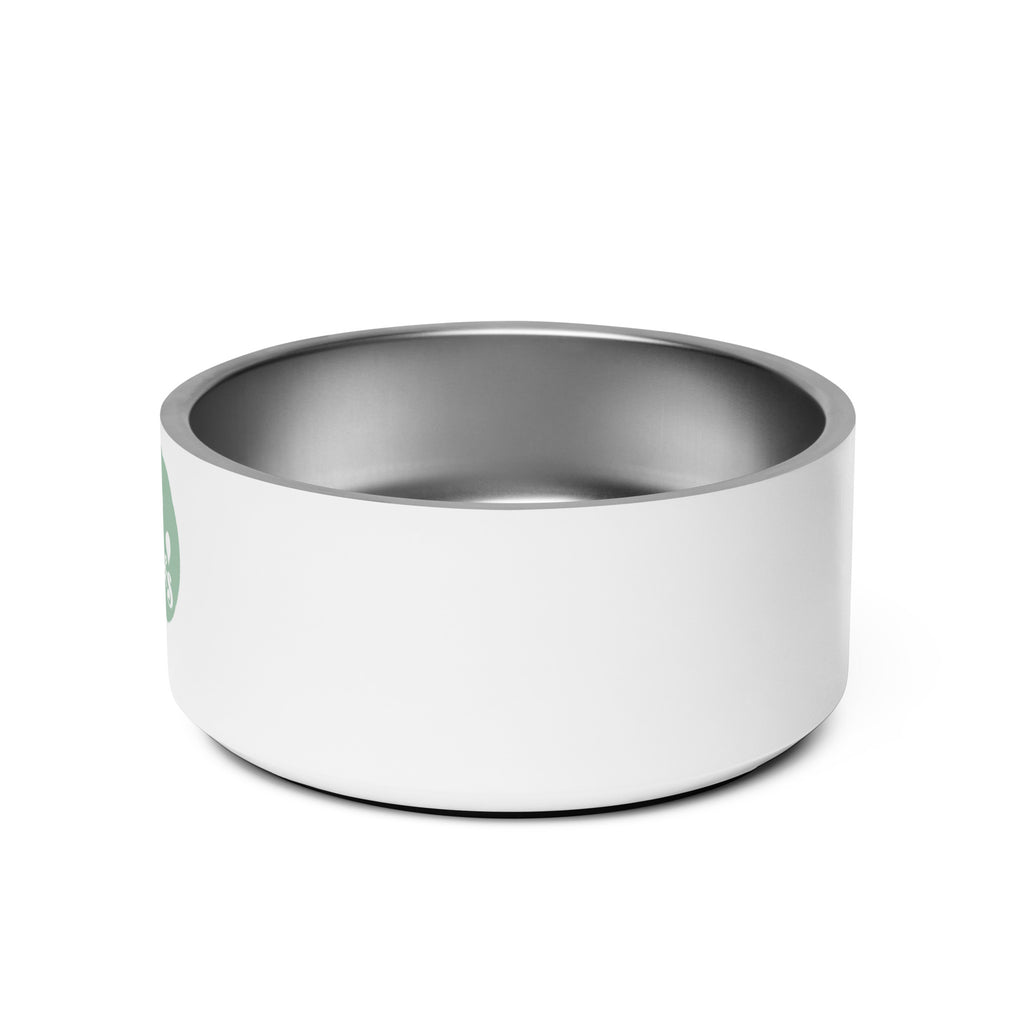 "America Needs Main Streets" (Green Bubbles) Pet Bowl