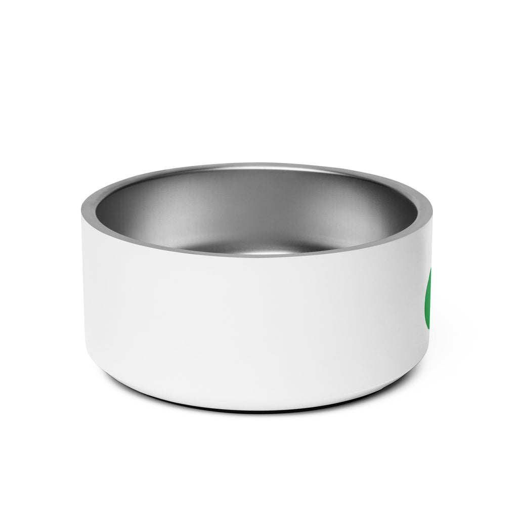 "America Needs Main Streets" (Green Bubbles) Pet Bowl