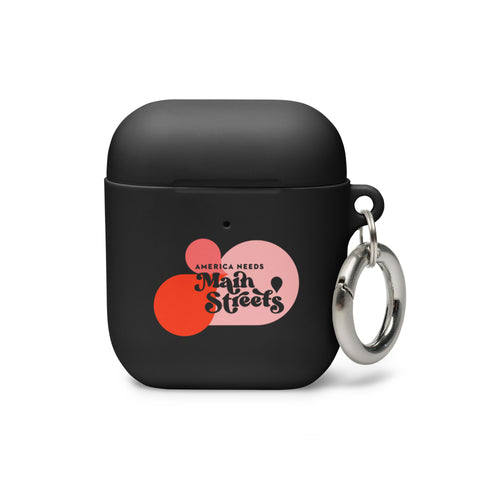 "America Needs Main Streets" (Pink) Rubber Case for AirPods®