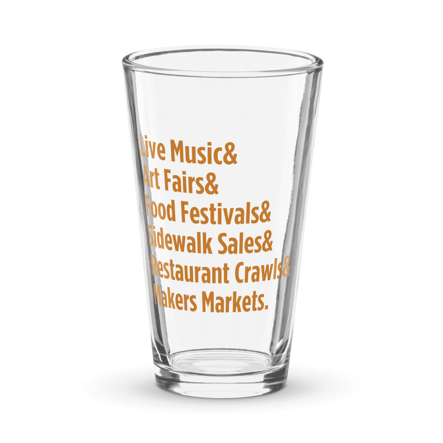 "Only on Main Street" (Events) Shaker Pint Glass