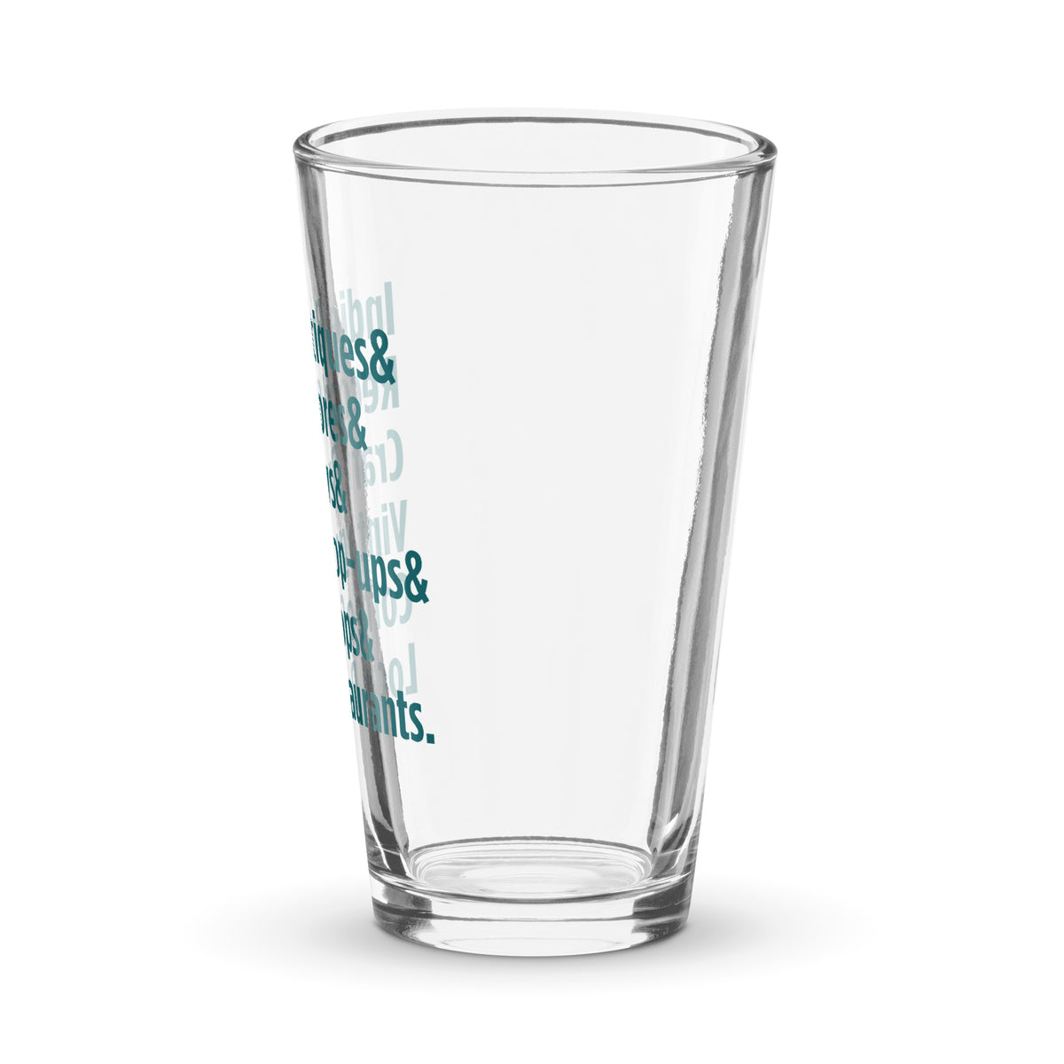 "Only on Main Street" (Local Businesses) Shaker Pint Glass