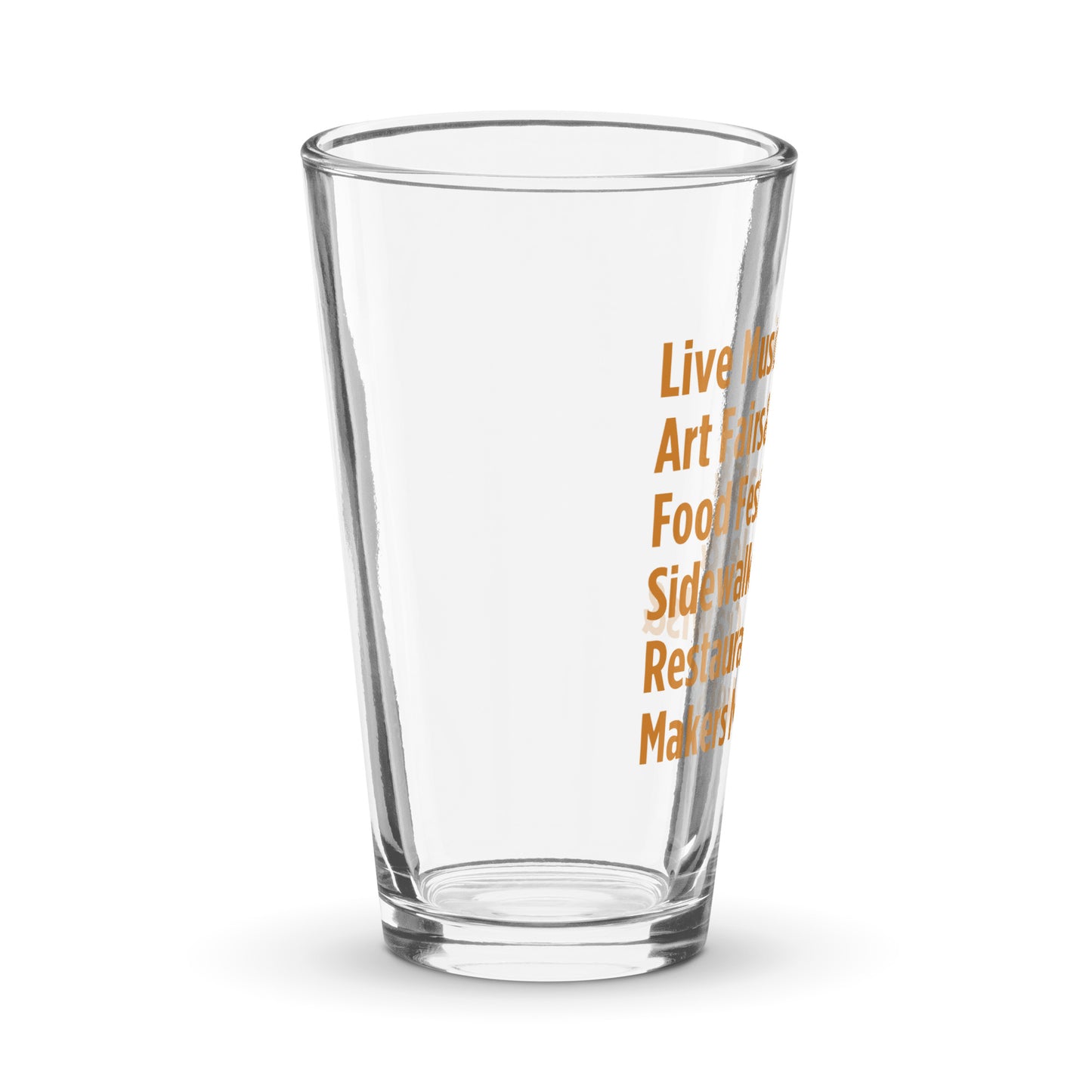 "Only on Main Street" (Events) Shaker Pint Glass