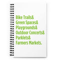 "Only on Main Street" (Greenspaces) Spiral Notebook
