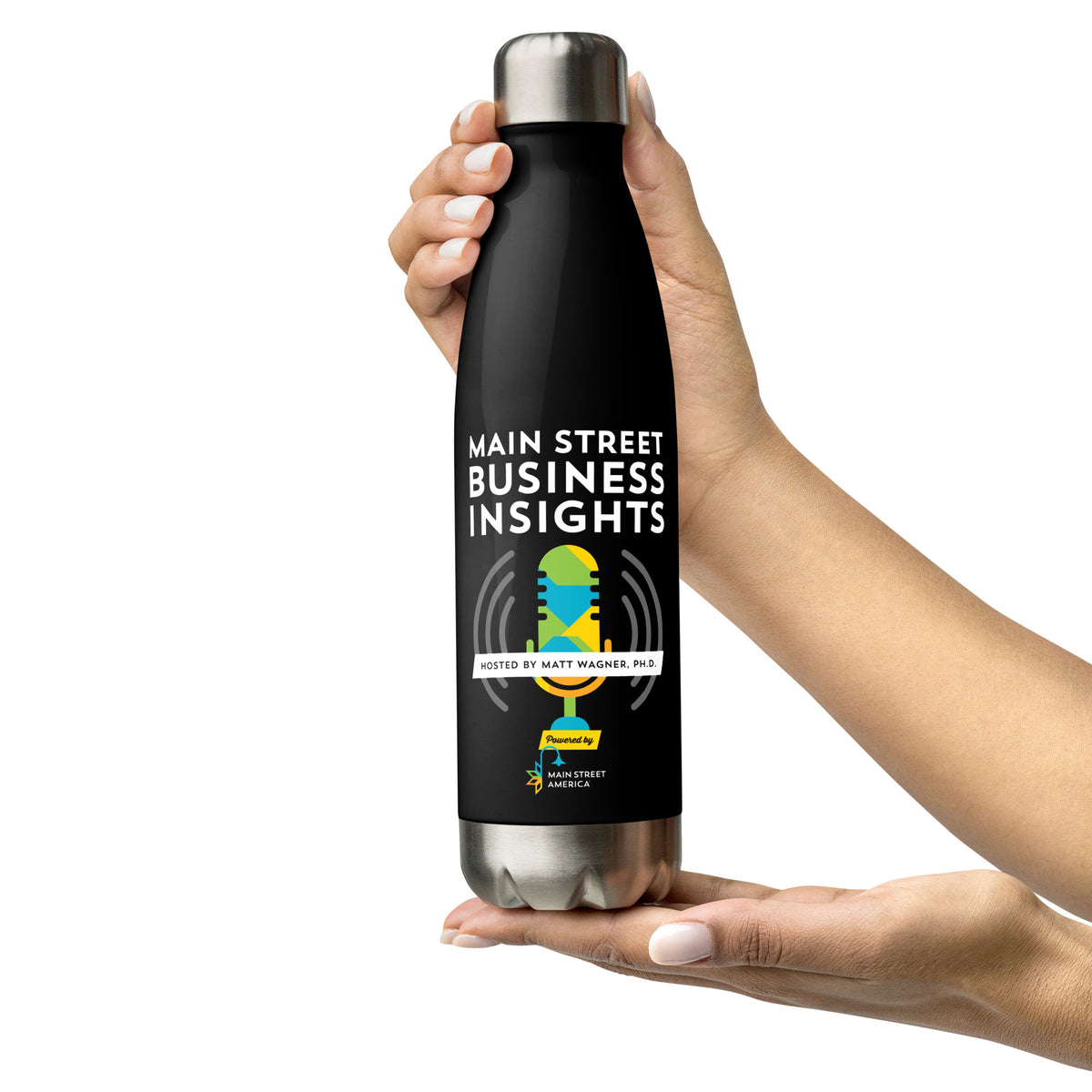 Main Street Business Insights Stainless Steel Water Bottle