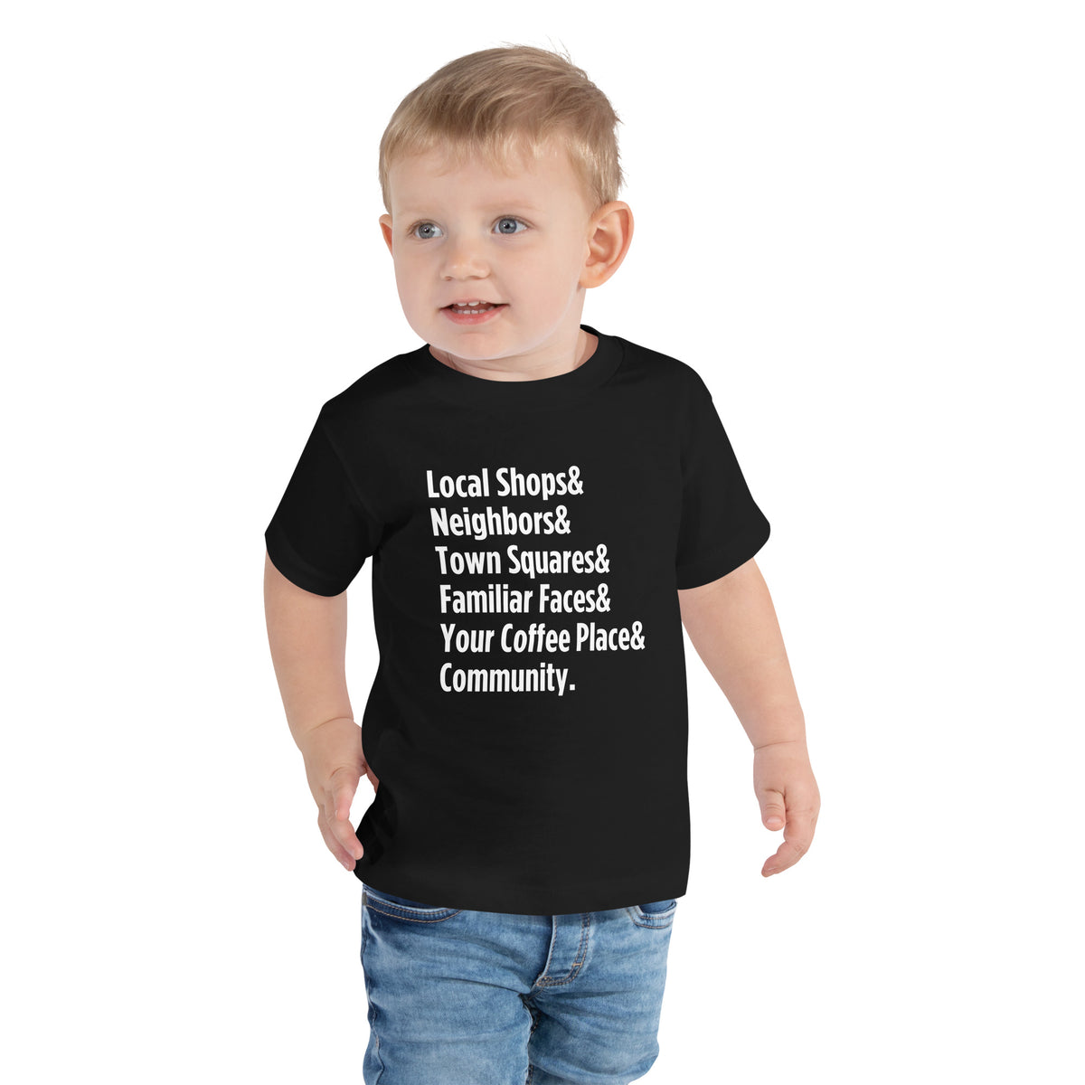 "Only on Main Street" (Community) Toddler Short Sleeve Tee