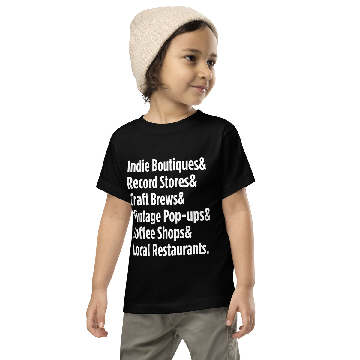 "Only on Main Street" (Local Businesses) Toddler Short Sleeve Tee