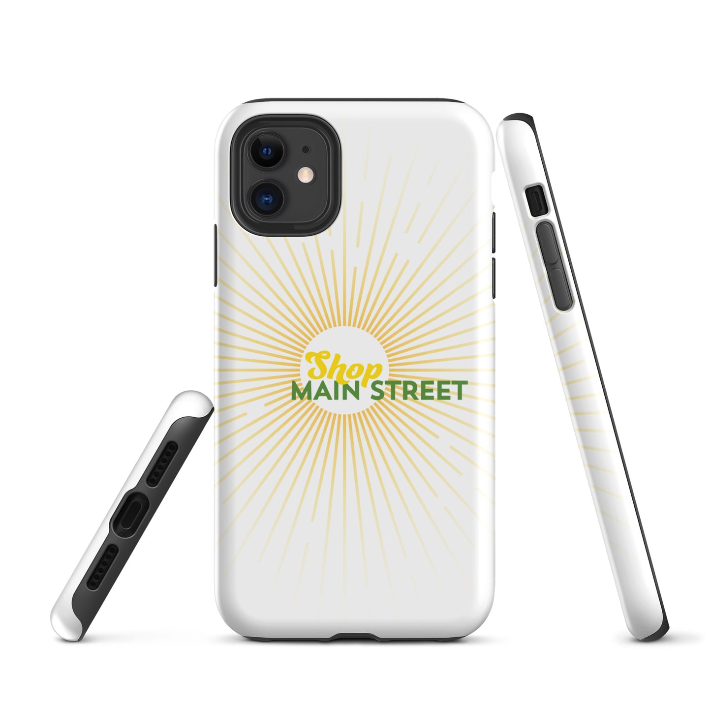 "Shop Main Street" (Yellow and Green) Tough Case for iPhone®