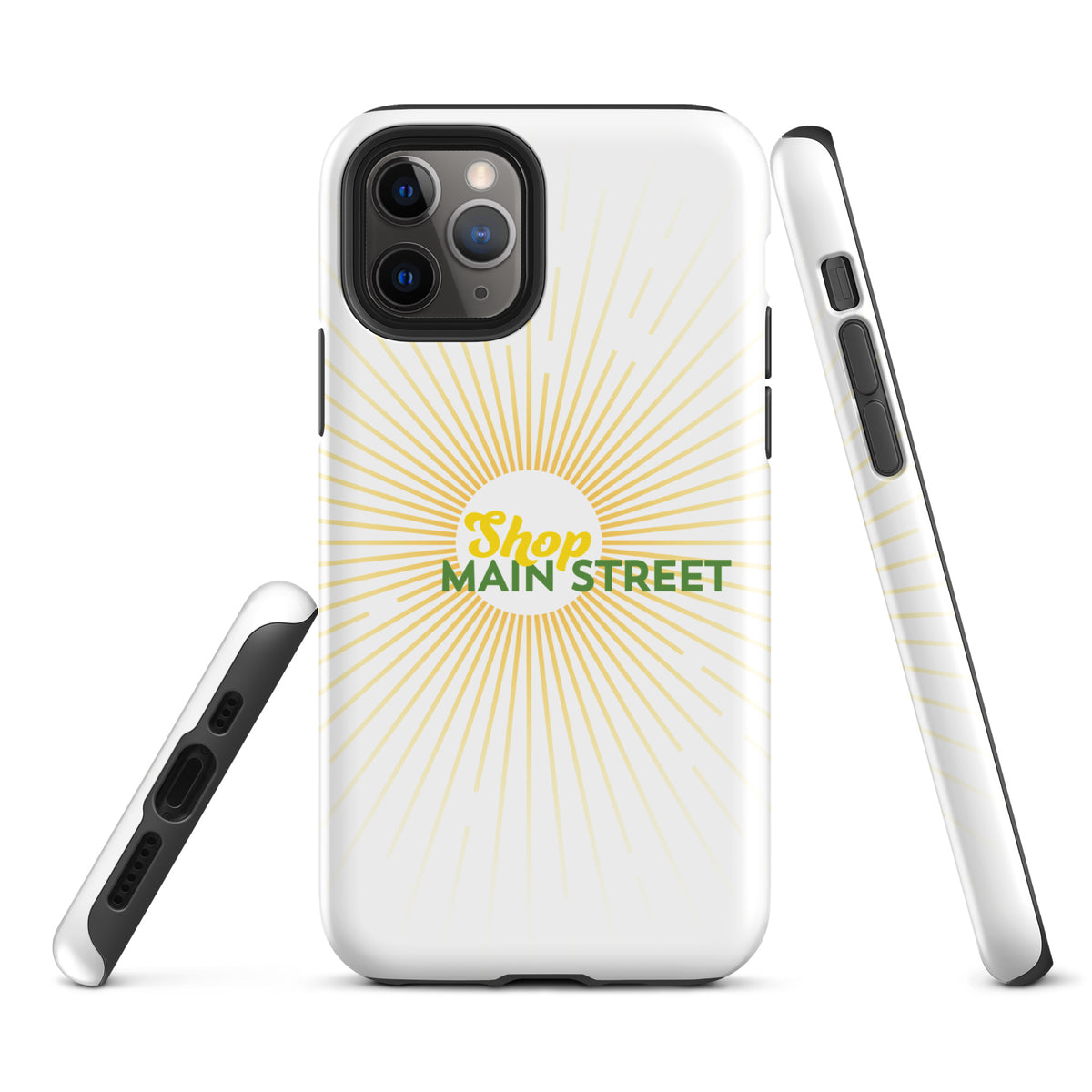 "Shop Main Street" (Yellow and Green) Tough Case for iPhone®