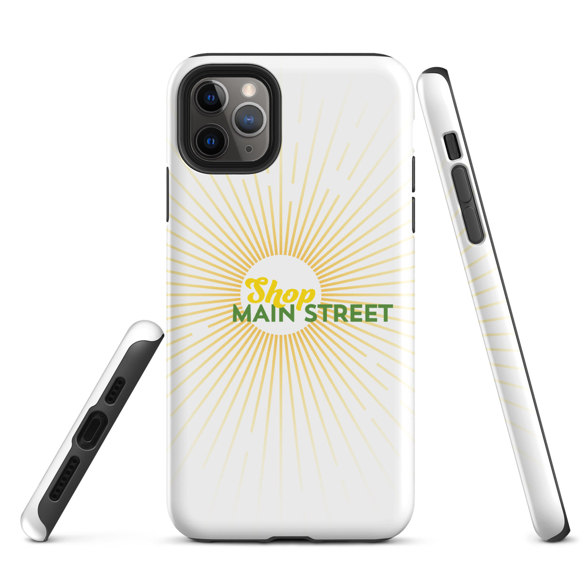 "Shop Main Street" (Yellow and Green) Tough Case for iPhone®