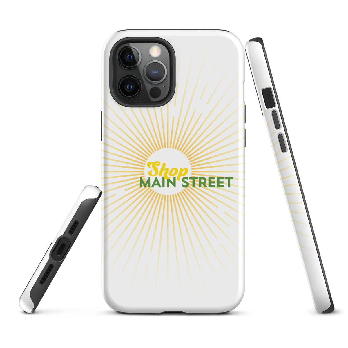 "Shop Main Street" (Yellow and Green) Tough Case for iPhone®
