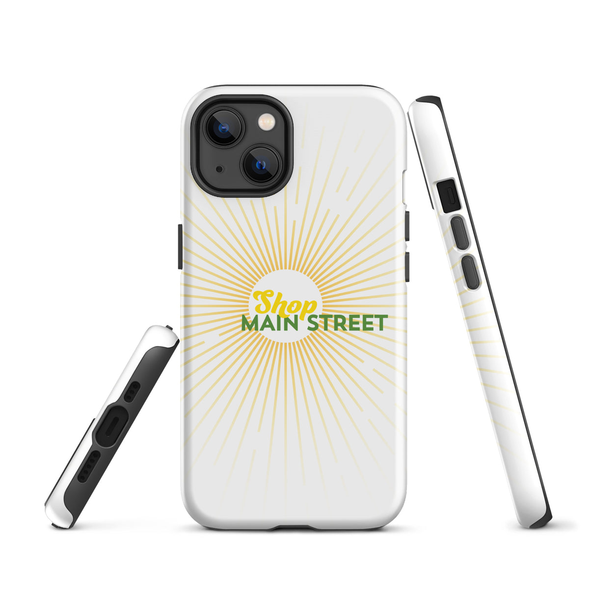 "Shop Main Street" (Yellow and Green) Tough Case for iPhone®