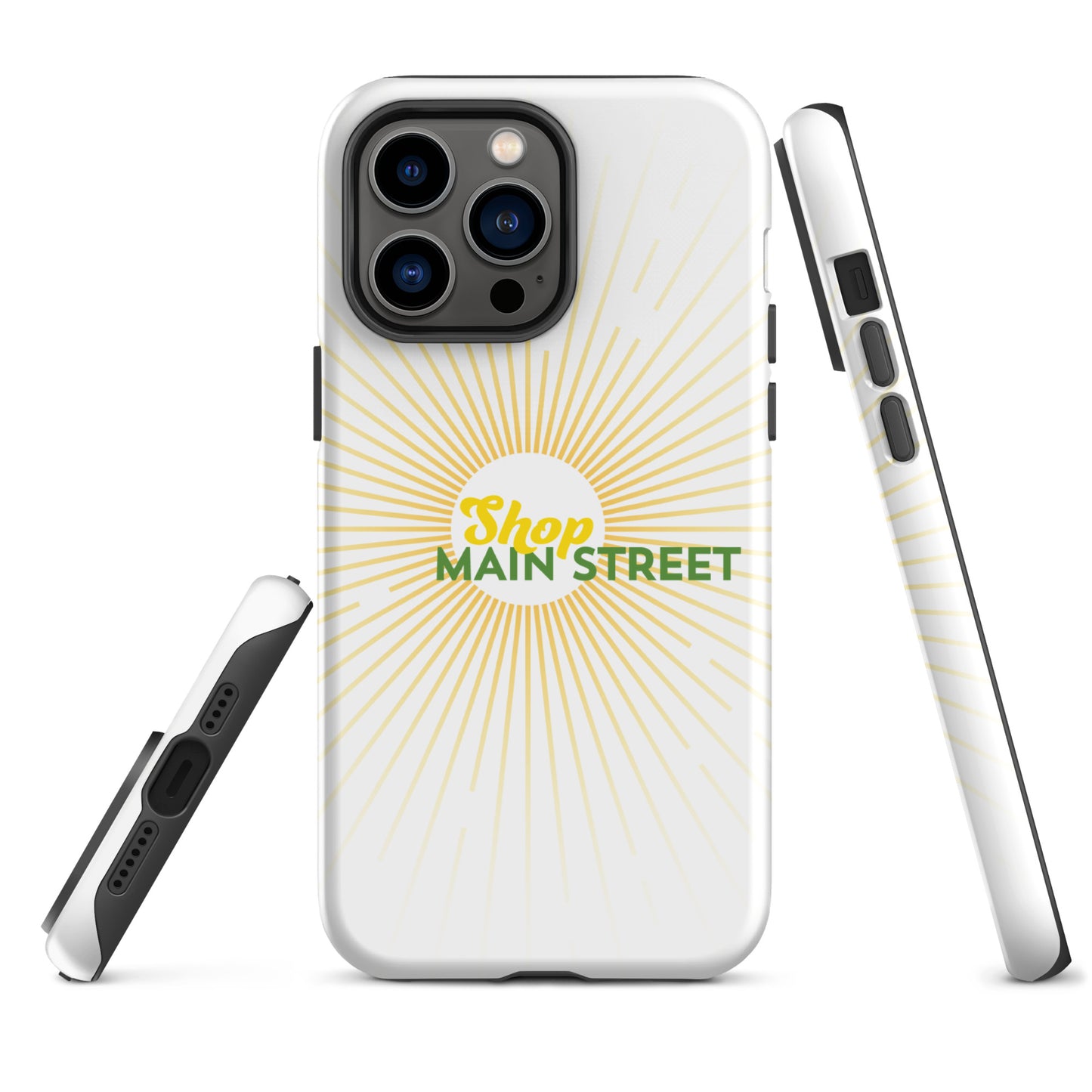 "Shop Main Street" (Yellow and Green) Tough Case for iPhone®