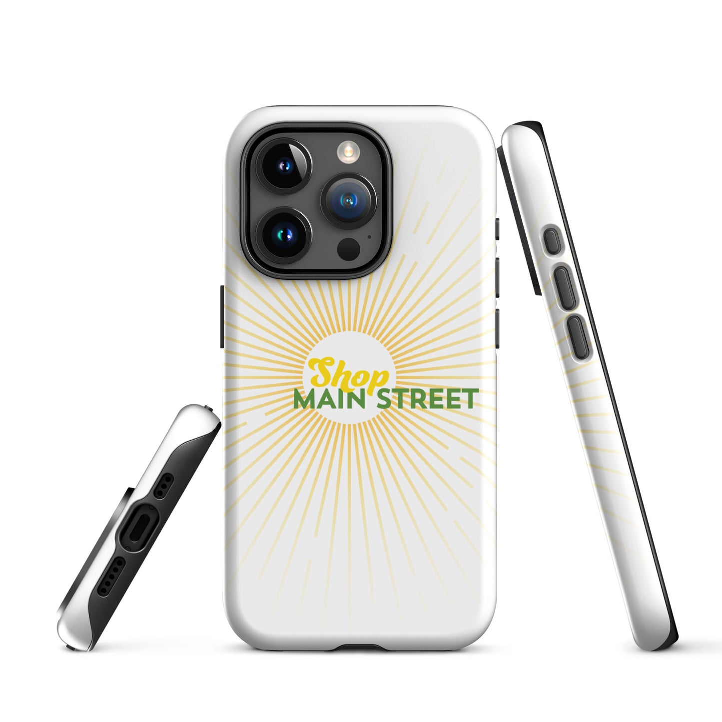 "Shop Main Street" (Yellow and Green) Tough Case for iPhone®