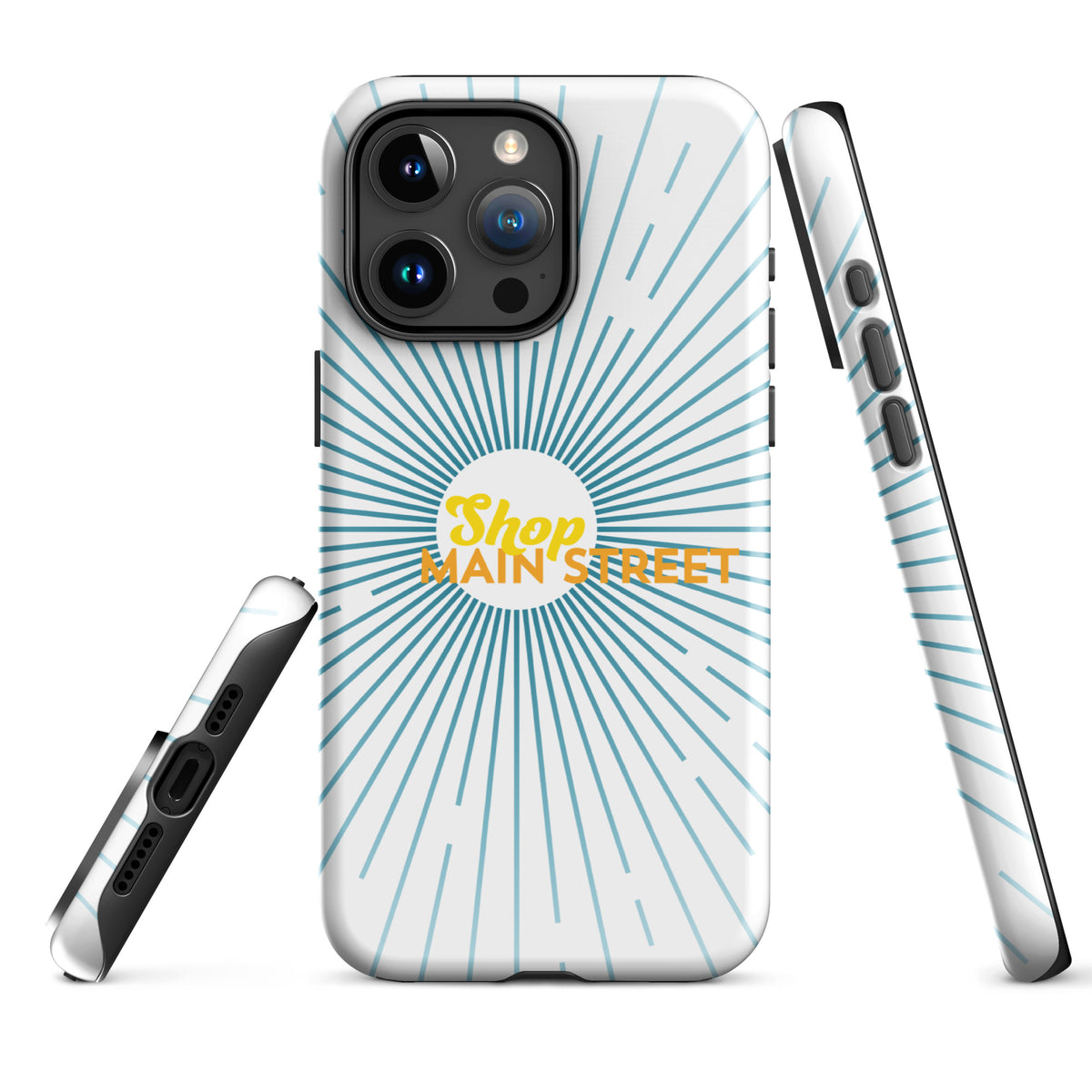 "Shop Main Street" (Blue and Yellow) Tough Case for iPhone®