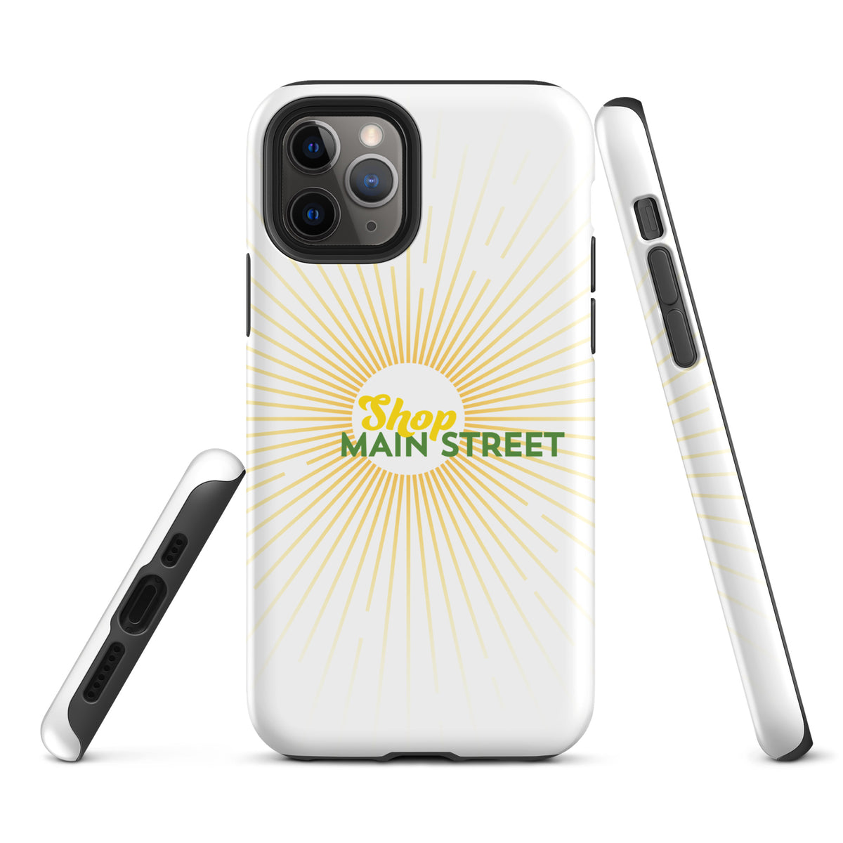 "Shop Main Street" (Yellow and Green) Tough Case for iPhone®