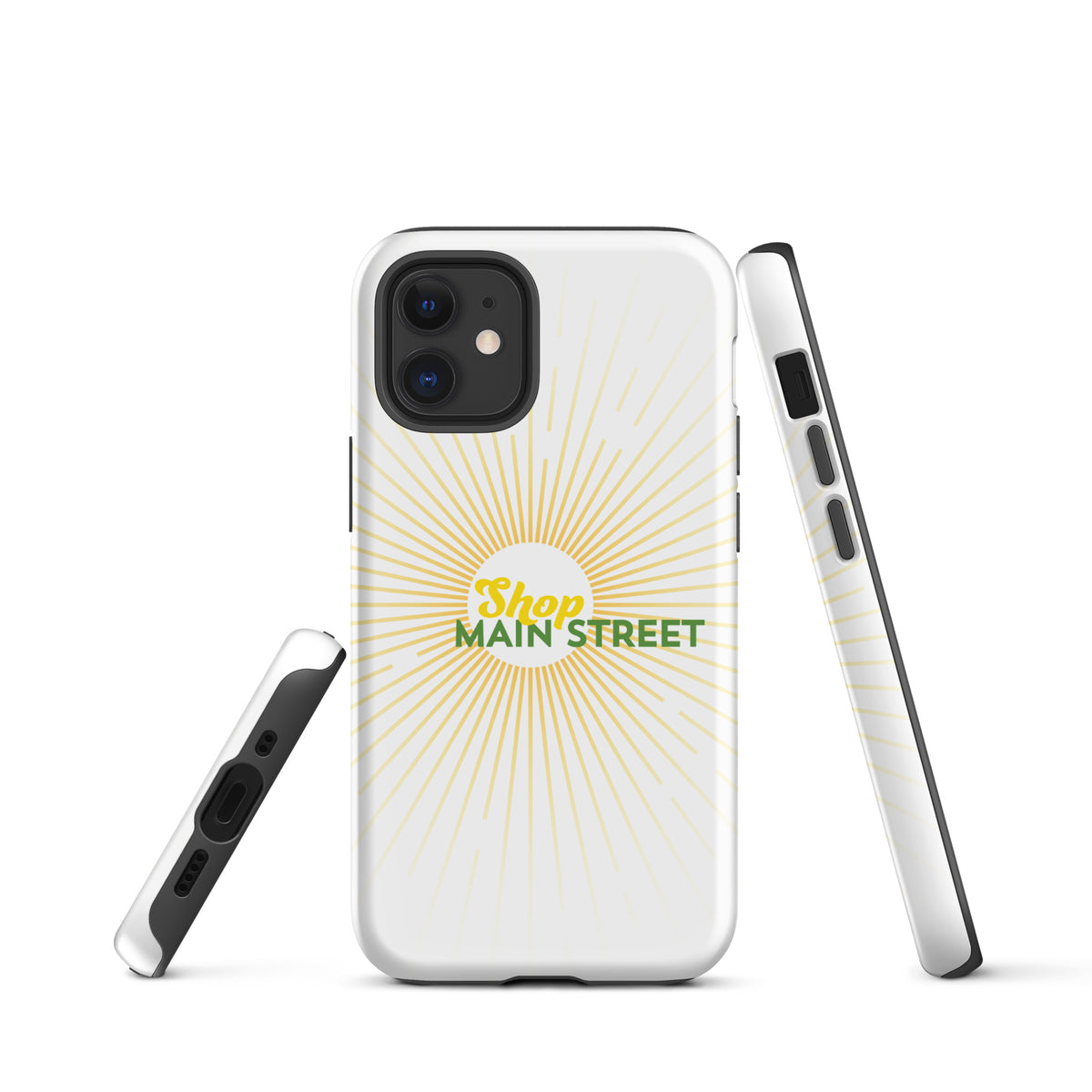 "Shop Main Street" (Yellow and Green) Tough Case for iPhone®