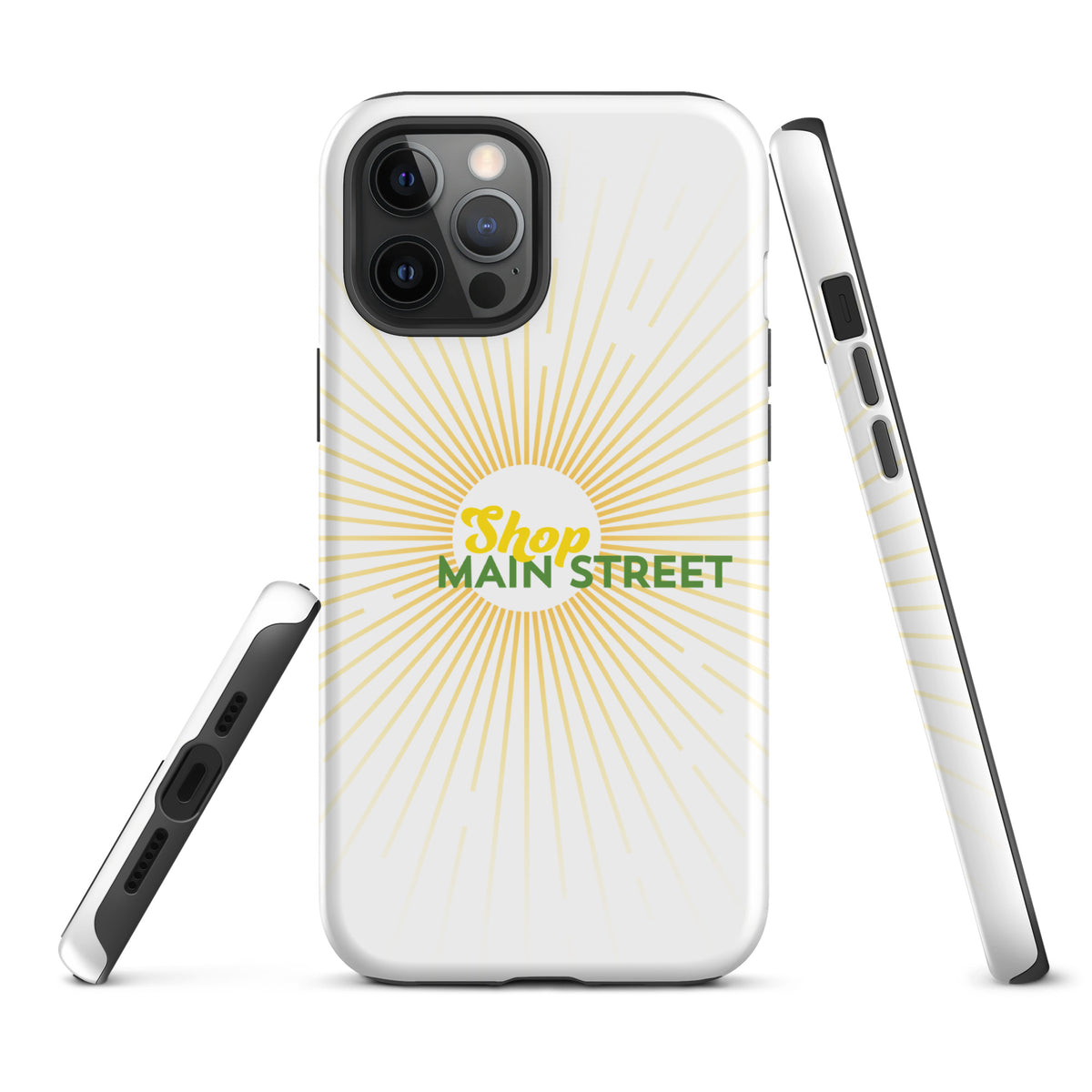 "Shop Main Street" (Yellow and Green) Tough Case for iPhone®