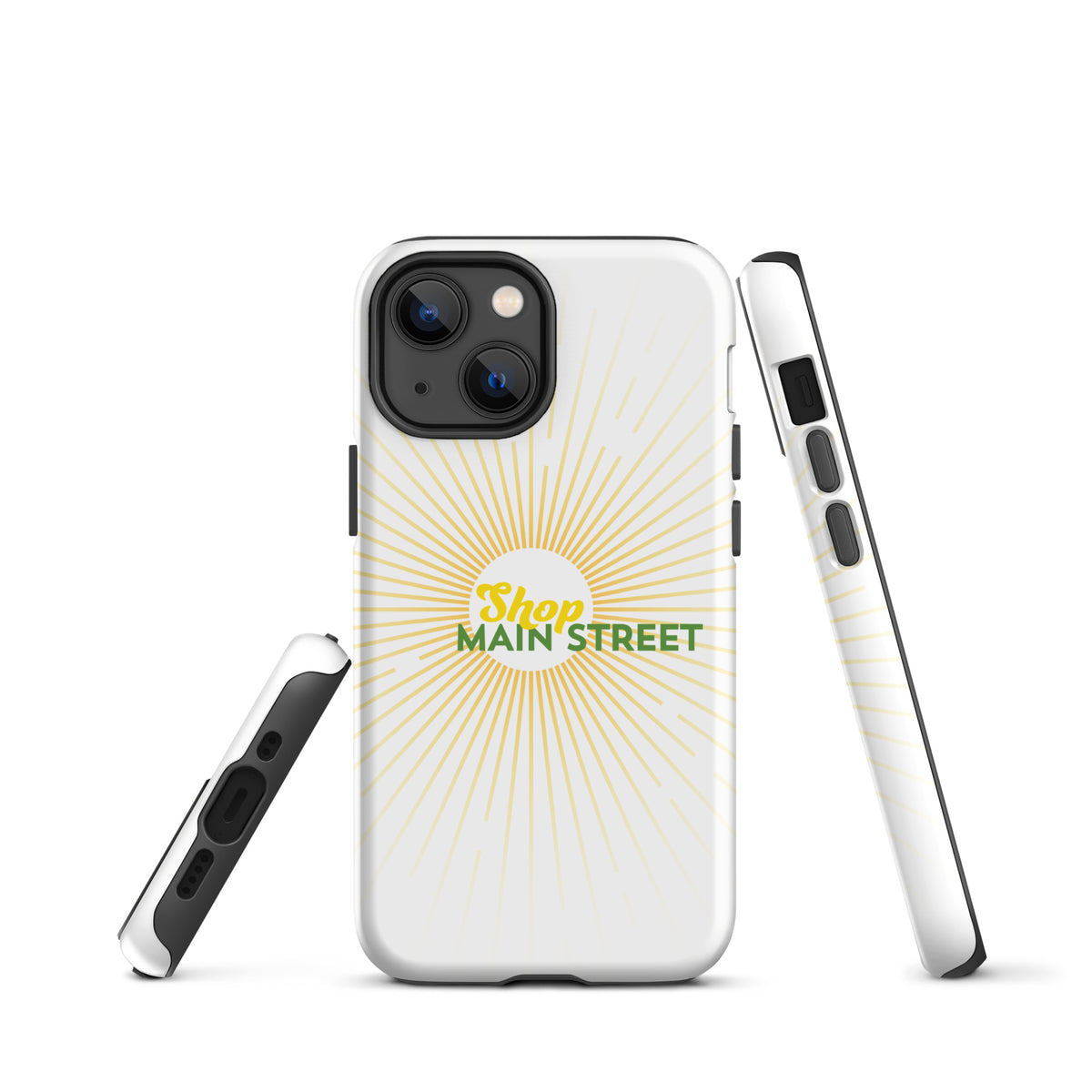"Shop Main Street" (Yellow and Green) Tough Case for iPhone®