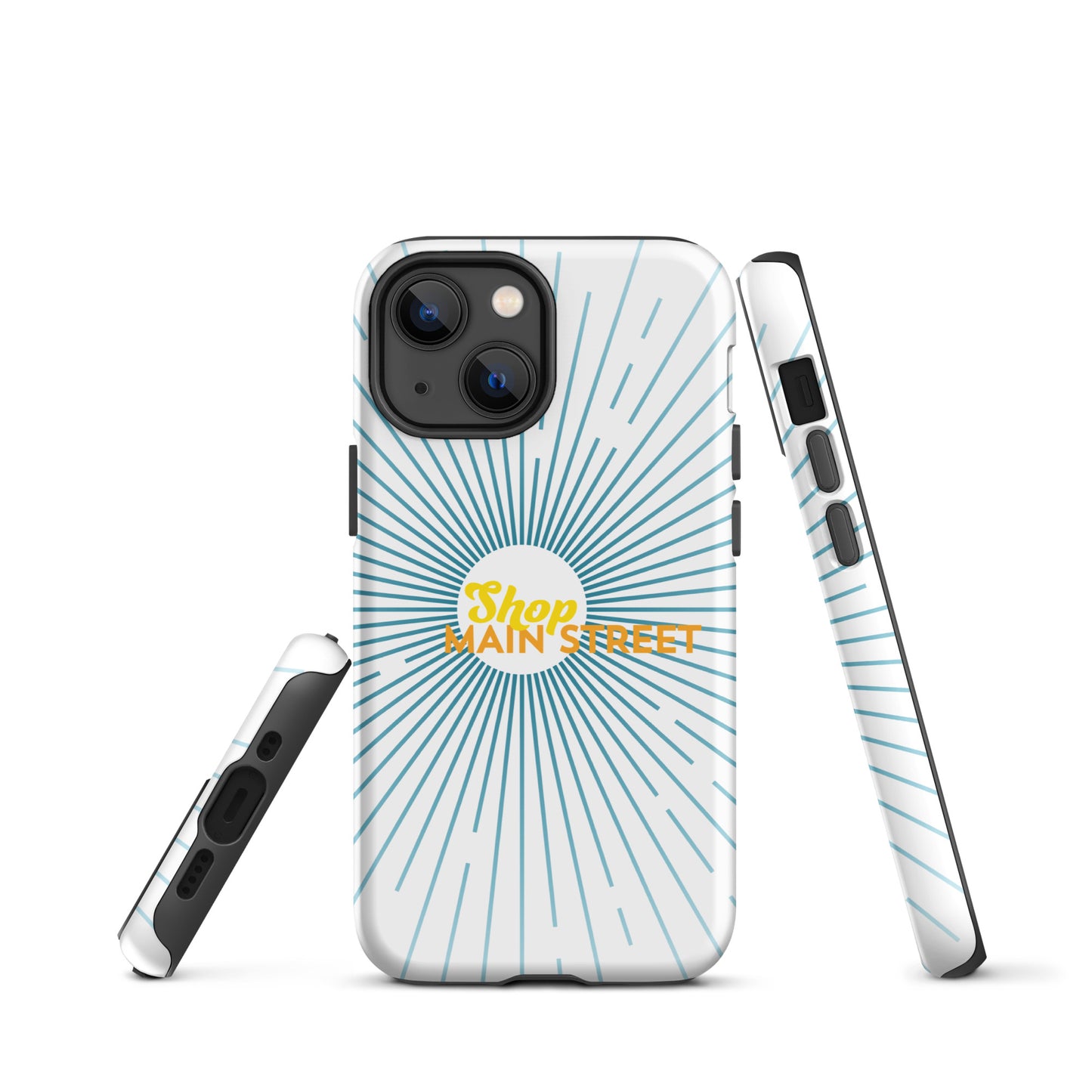 "Shop Main Street" (Blue and Yellow) Tough Case for iPhone®