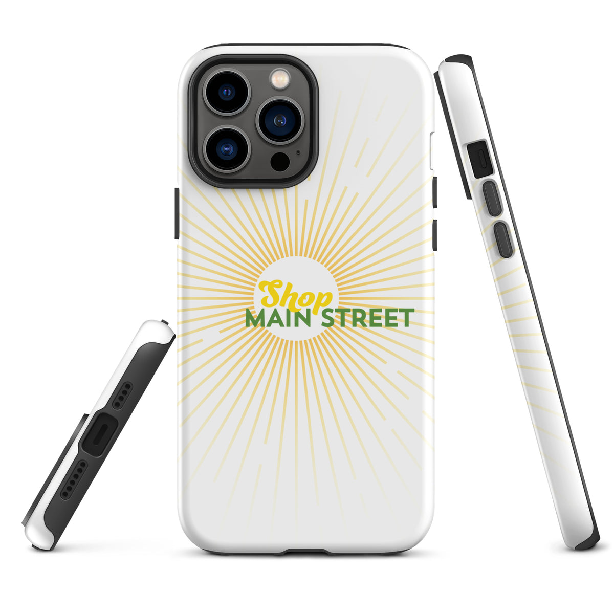 "Shop Main Street" (Yellow and Green) Tough Case for iPhone®