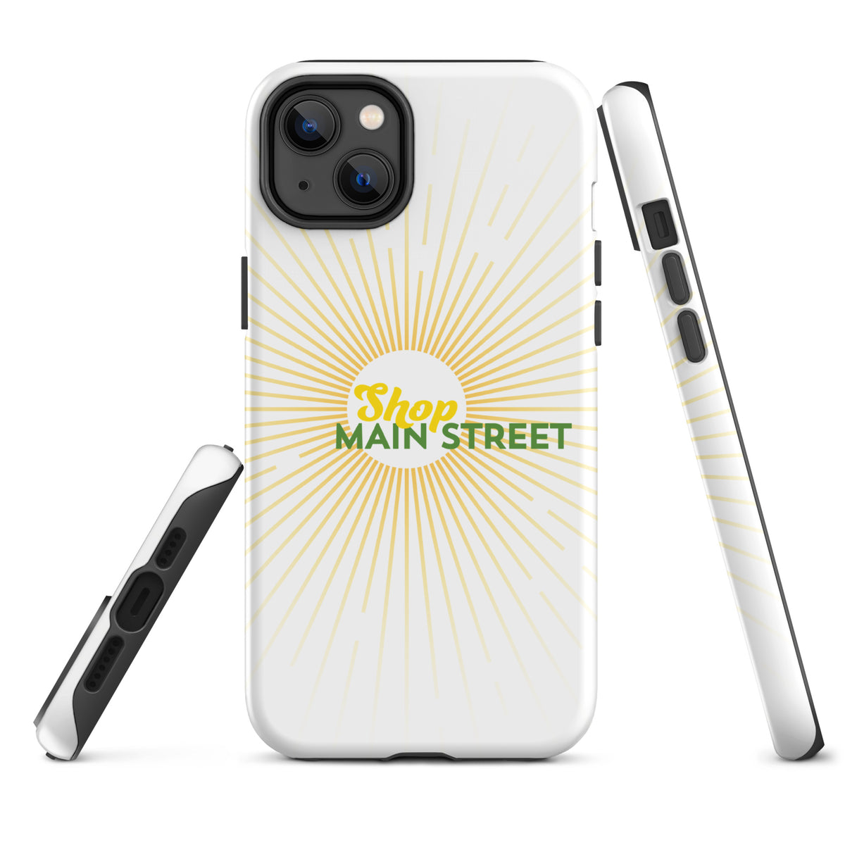 "Shop Main Street" (Yellow and Green) Tough Case for iPhone®