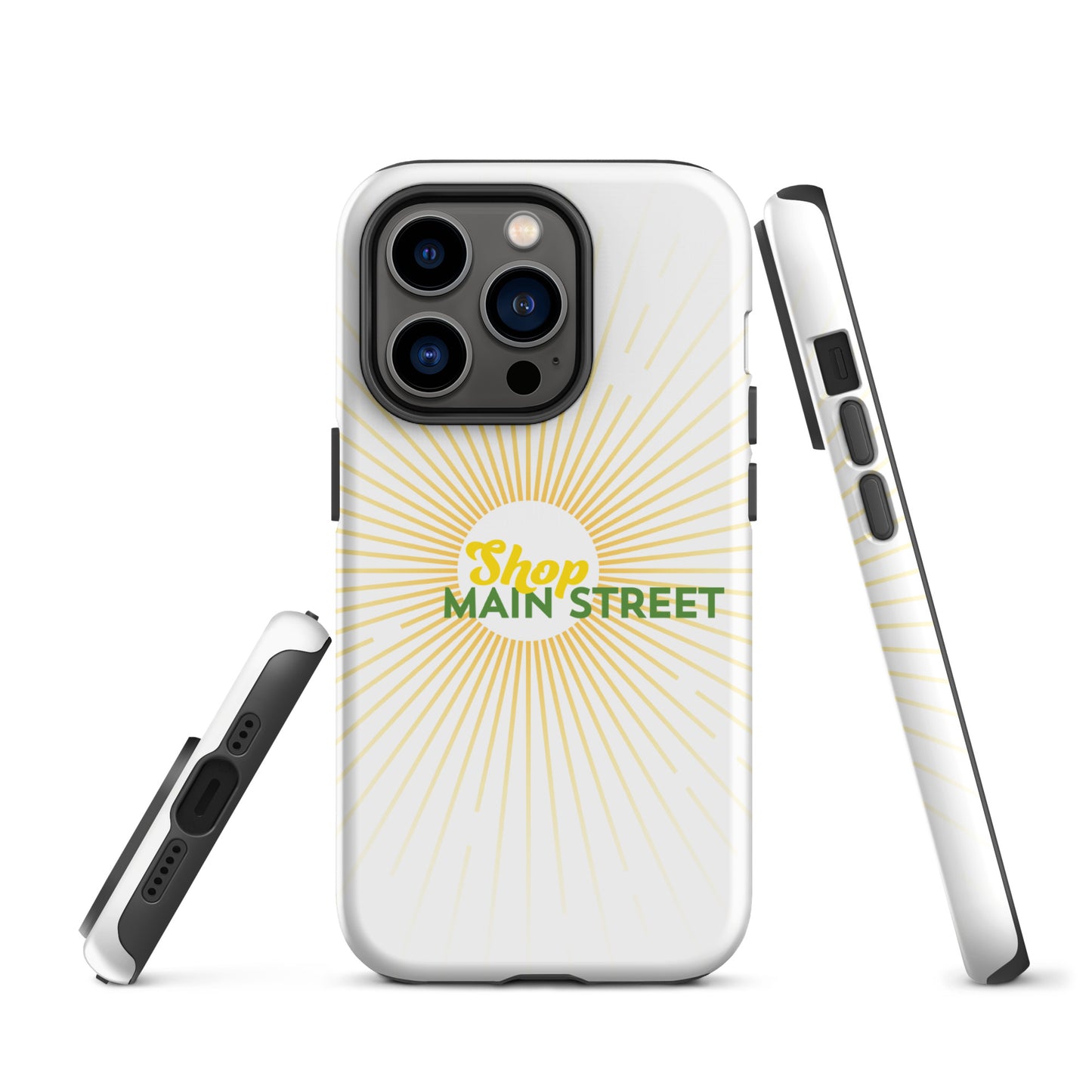 "Shop Main Street" (Yellow and Green) Tough Case for iPhone®