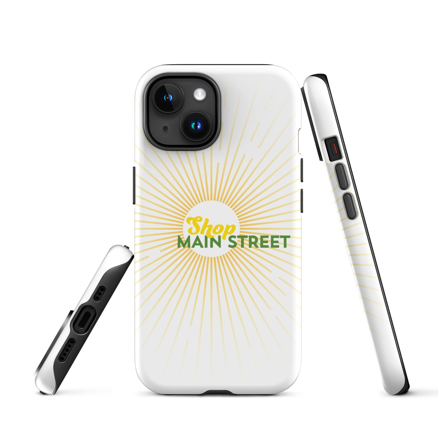 "Shop Main Street" (Yellow and Green) Tough Case for iPhone®