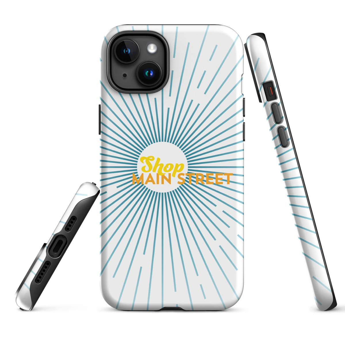 "Shop Main Street" (Blue and Yellow) Tough Case for iPhone®