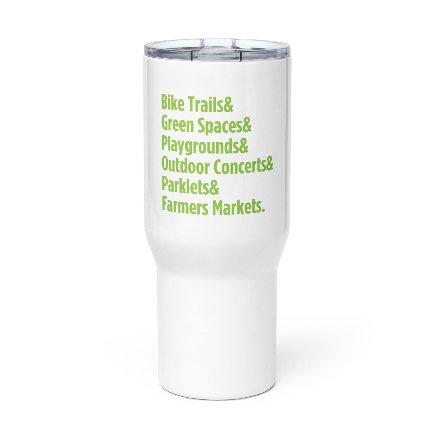 "Only on Main Street" (Greenspaces) Travel Mug with Handle