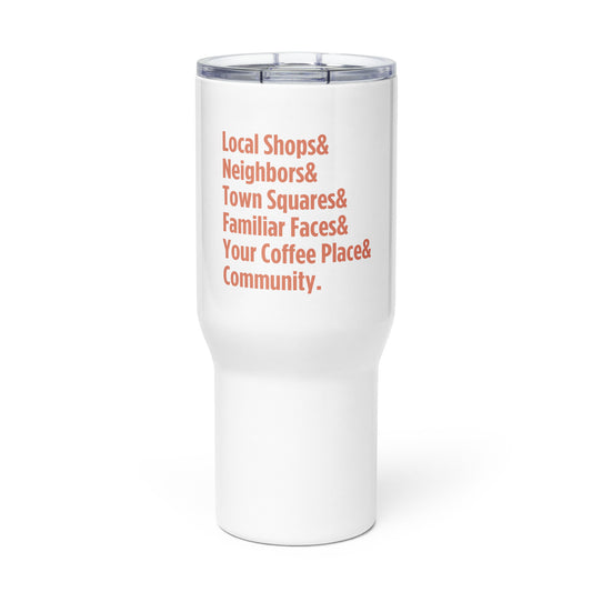 "Only on Main Street" (Community) Travel Mug with Handle
