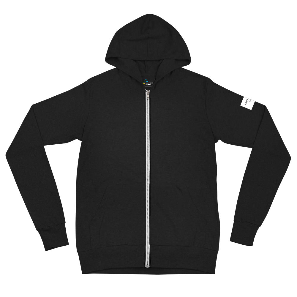 Customizable "Only on Main Street" (Events) Unisex Zip Hoodie