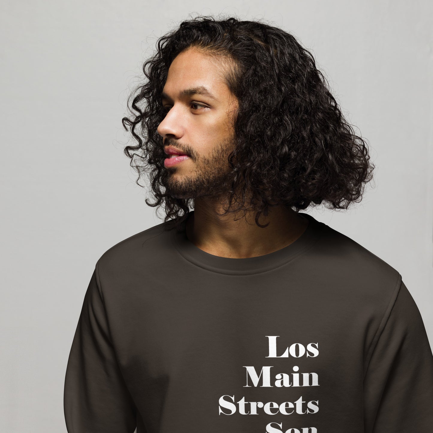 Los Main Streets Son Para Todos (White) Unisex Organic Sweatshirt