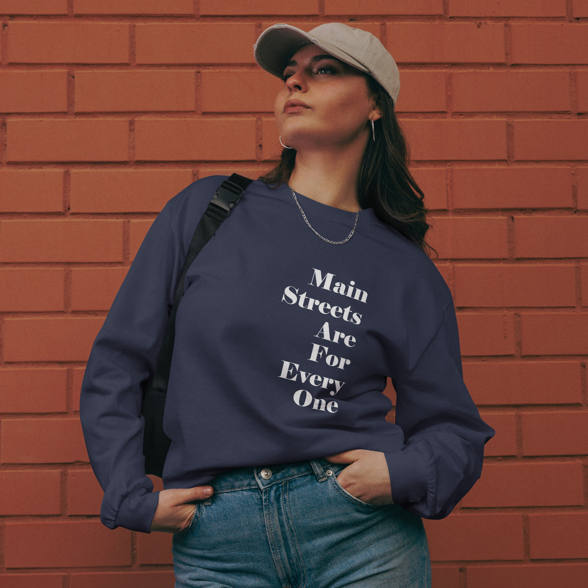 "Main Streets Are For Everyone" Premium Heavyweight Long Sleeve Shirt