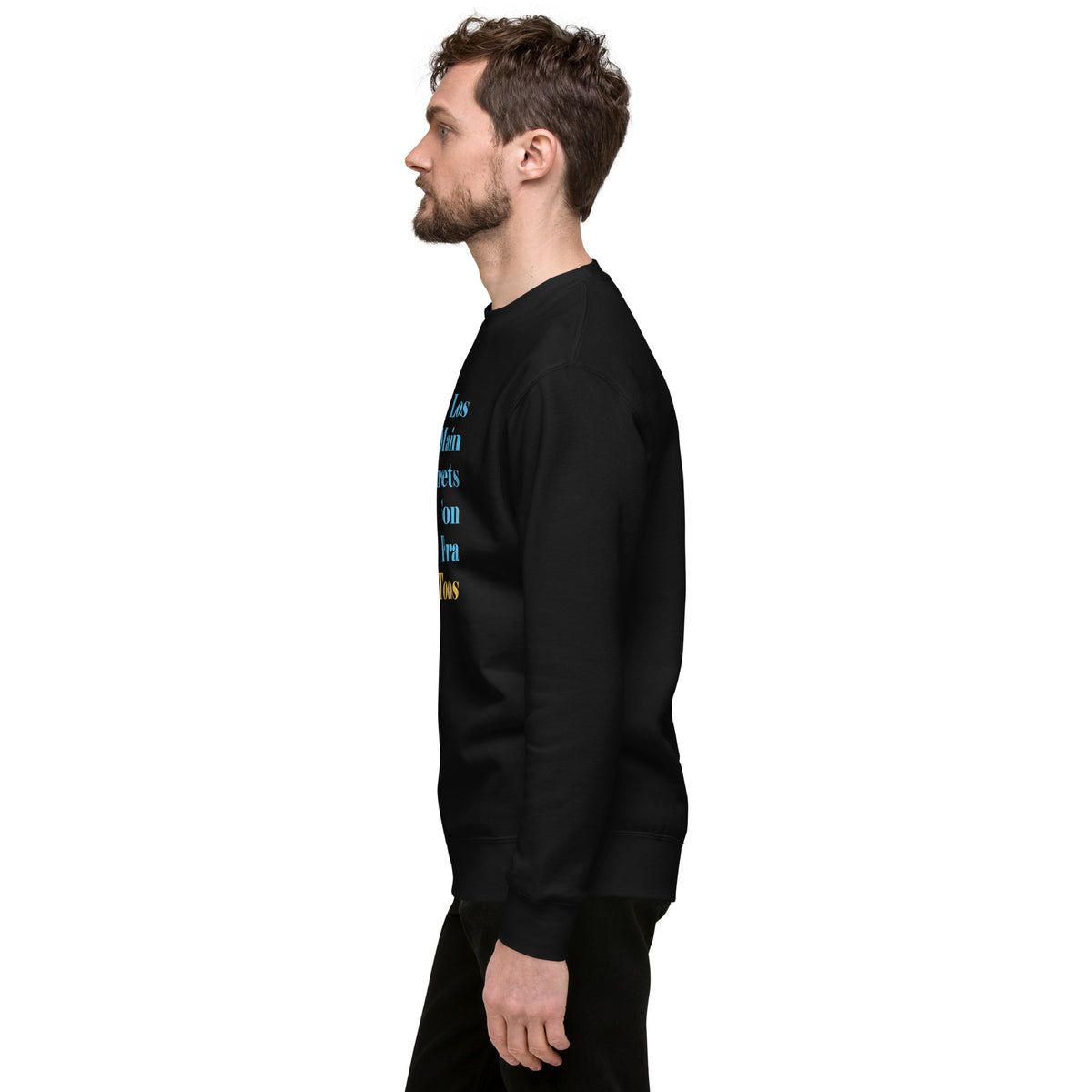 Los Main Streets Son Para Todos (Blue & Yellow) Unisex Premium Sweatshirt