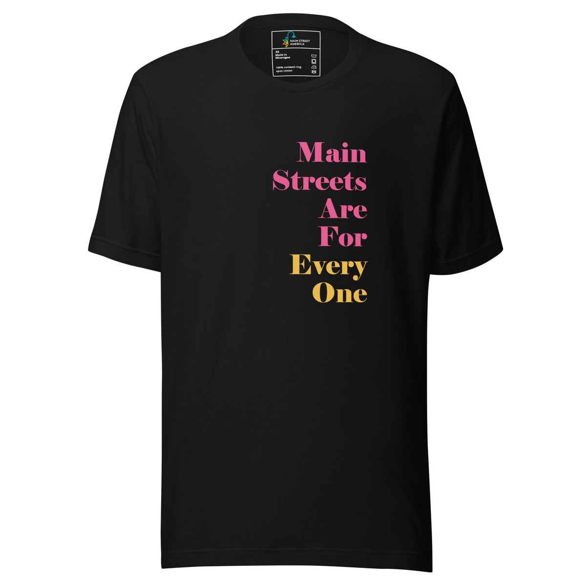 Main Streets Are For Everyone (Pink & Yellow) Unisex T-shirt