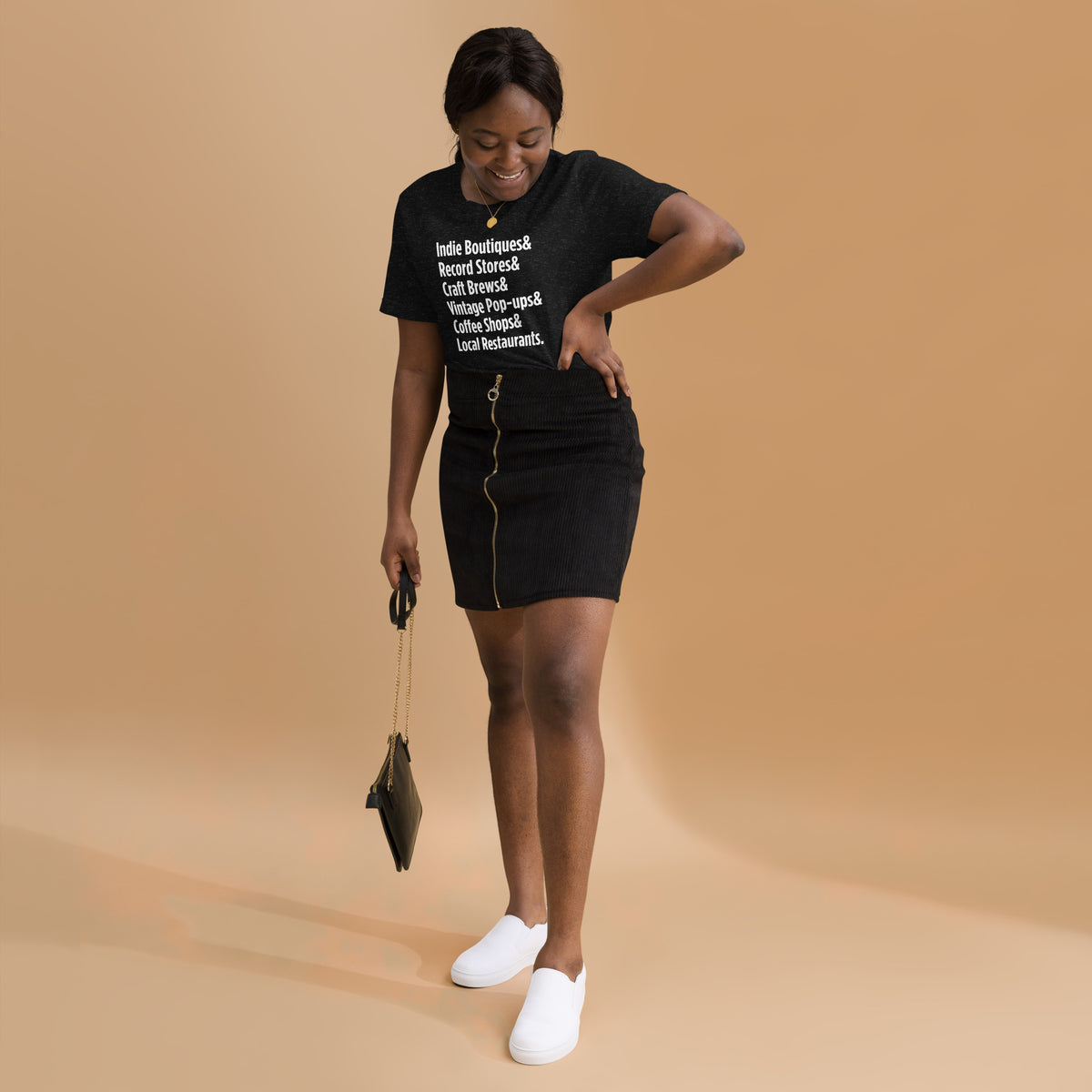"Only on Main Street" (Local Businesses) Unisex T-shirt
