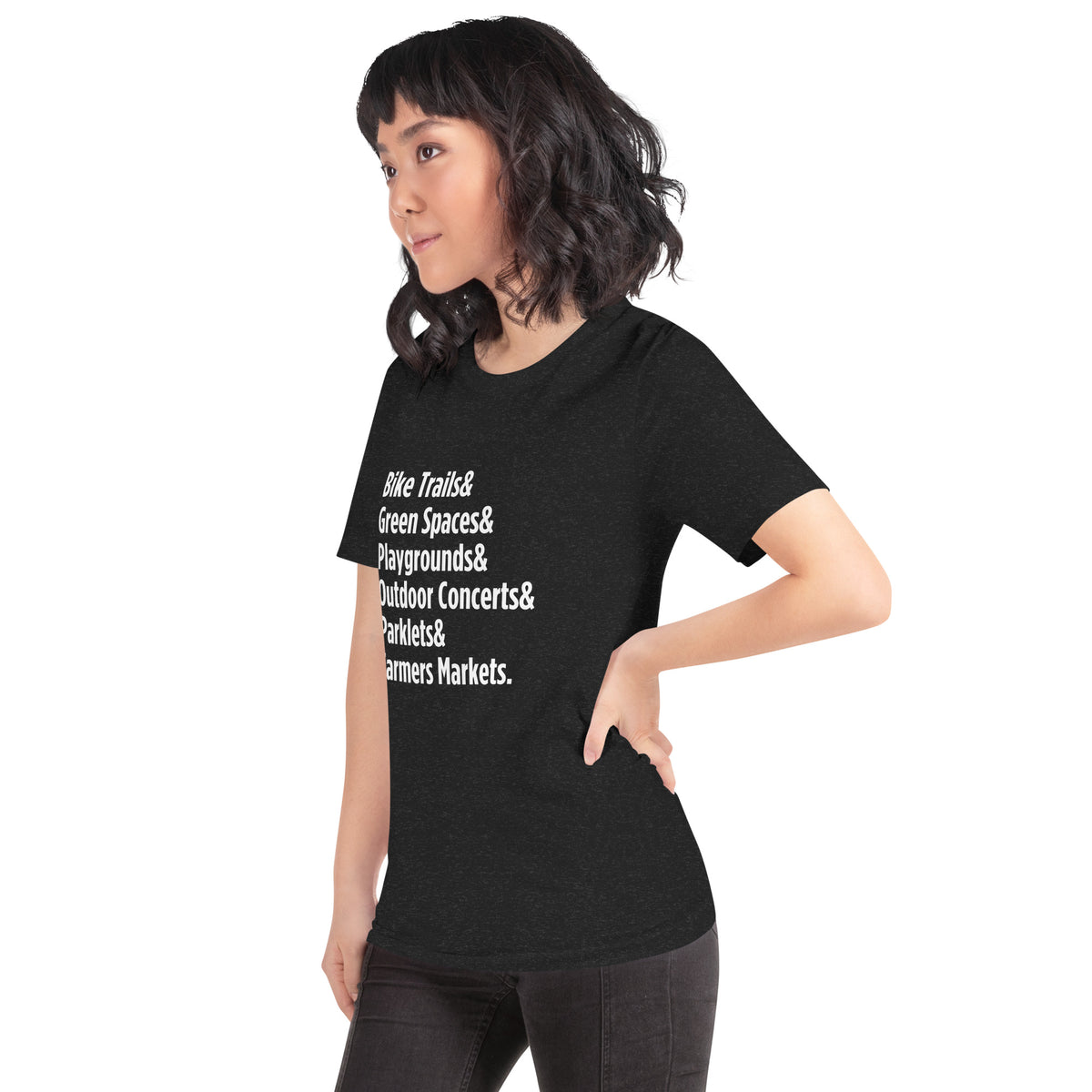 Customizable "Only on Main Streets" (Greenspaces) Unisex T-shirt